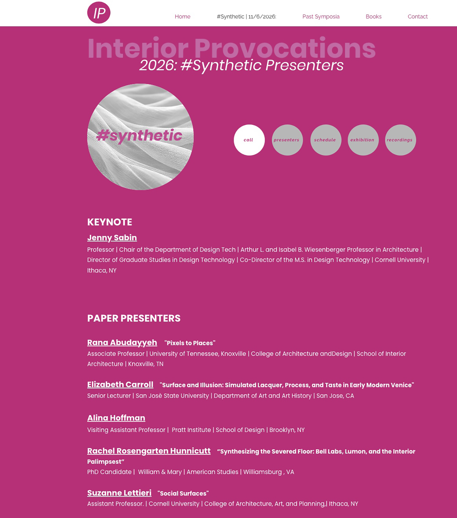 Surface and Illusion at Interior Provocations