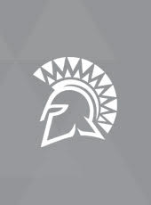 Grey & white image of the SJSU Spartan logo