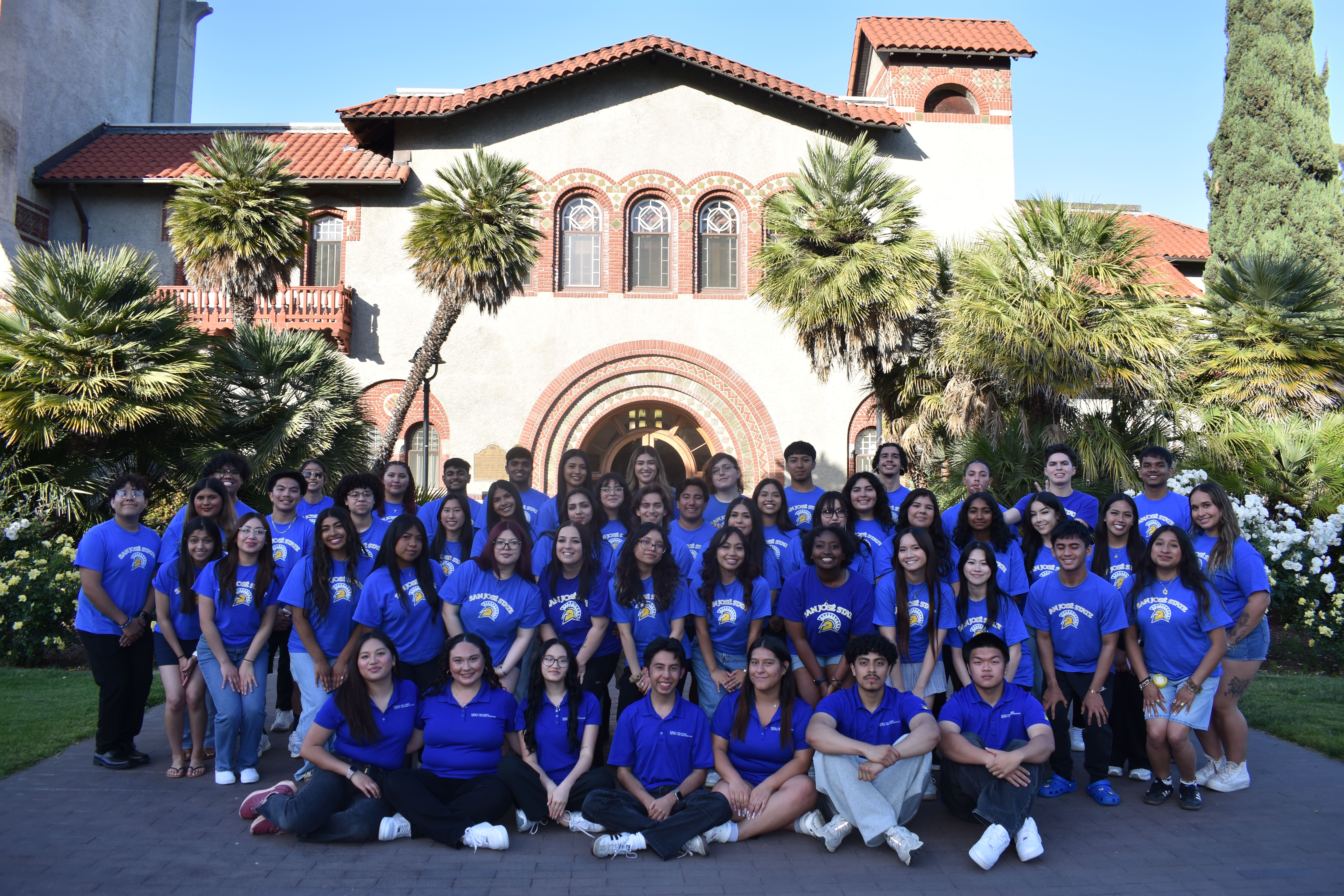 2025 OATie Team in front of Tower Hall